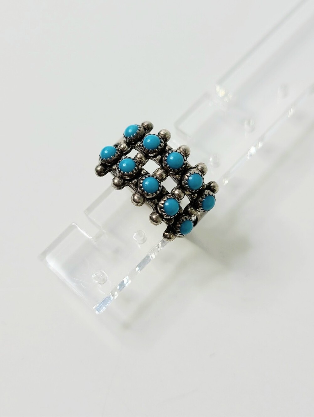 Vintage Bell Trading Post Sterling Turquoise Signed Vintage Ring